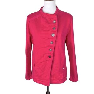 Neon Buddha Barbie Pink Button Front Jacket Women’s Medium Cotton Blend